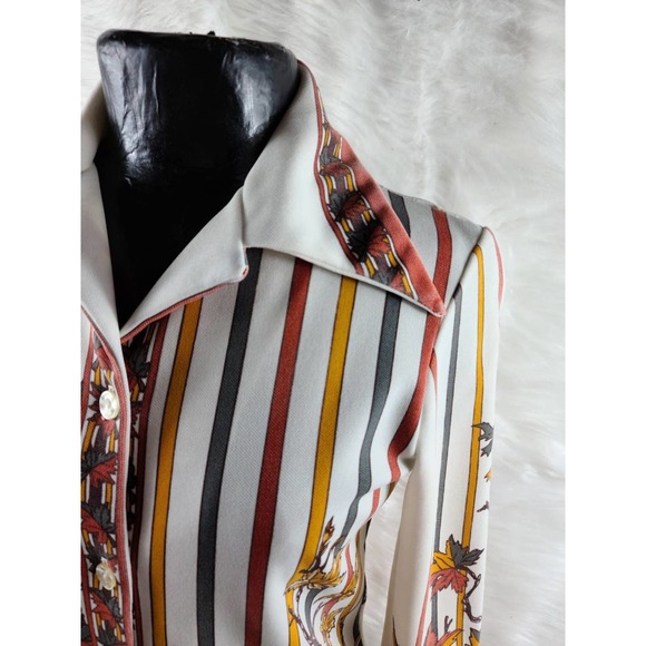 Vintage 70s Trissi Casual Disco Shirt Medium - Picture 10 of 10